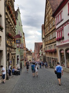 toeristische drukte in Rothenburg