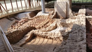 Zicht op de thermen van Biriciana in Weissenburg