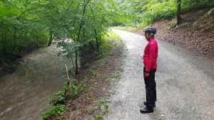 Wateroverlast langs de Radweg R1