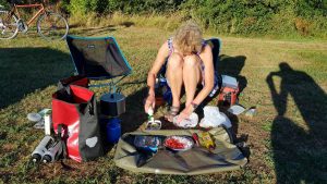 Koken op camping De Koekoek in Tienhoven