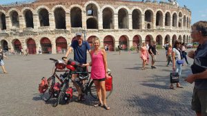 De finishfoto voor de Arena van Verona