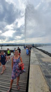 De beroemde fontein van Genève