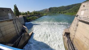 Een sluis langs de ViaRhona